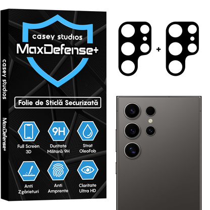 Set 2x Folie Camera MaxDefense+ - Samsung Galaxy S24 Ultra - Clear