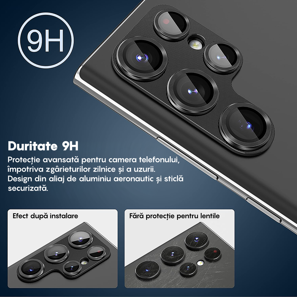 Set 2x Folie Camera MaxDefense+ - Samsung Galaxy S24 Ultra - Clear