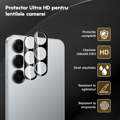 Set 2x Folie Camera MaxDefense+ - Samsung Galaxy S25 - Clear