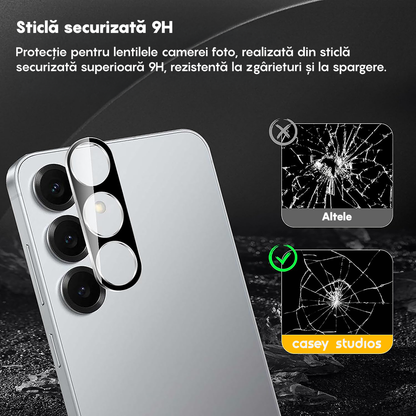 Set 2x Folie Camera MaxDefense+ - Samsung Galaxy S25 - Clear