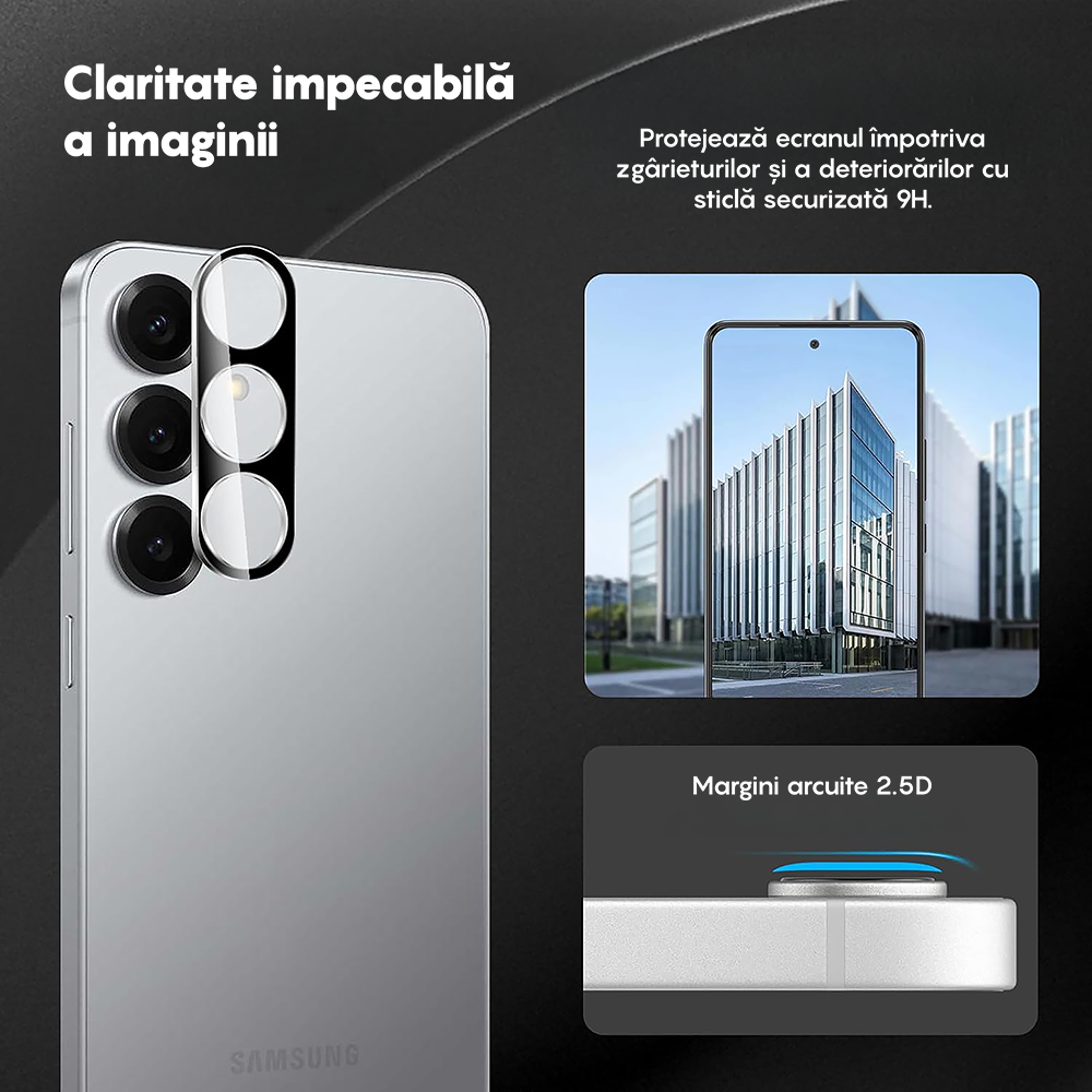 Set 2x Folie Camera MaxDefense+ - Samsung Galaxy S25 Plus - Clear