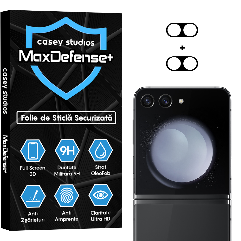 Set 2x Folie Camera MaxDefense+ - Samsung Galaxy Z Flip5 - Clear