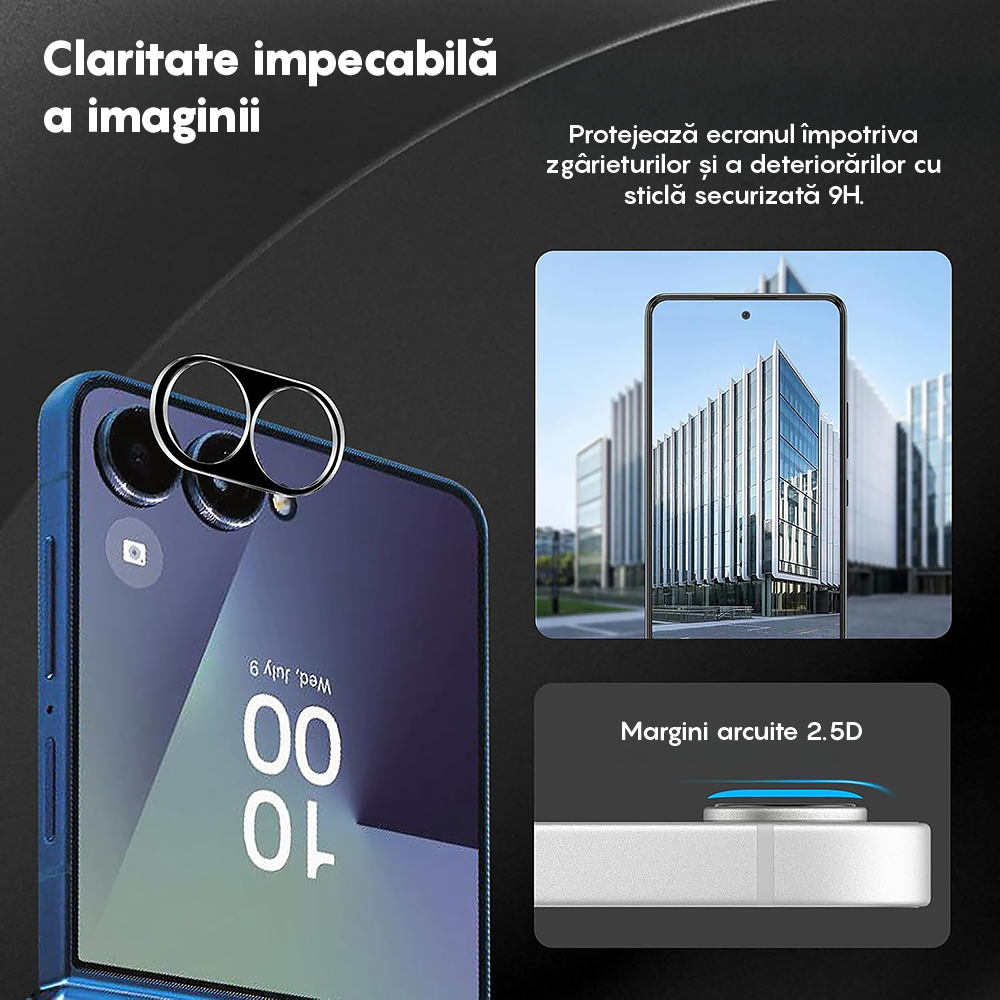 Set 2x Folie Camera MaxDefense+ - Samsung Galaxy Z Flip5 - Clear