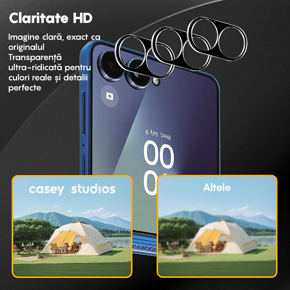 Set 2x Folie Camera MaxDefense+ - Samsung Galaxy Z Flip5 - Clear