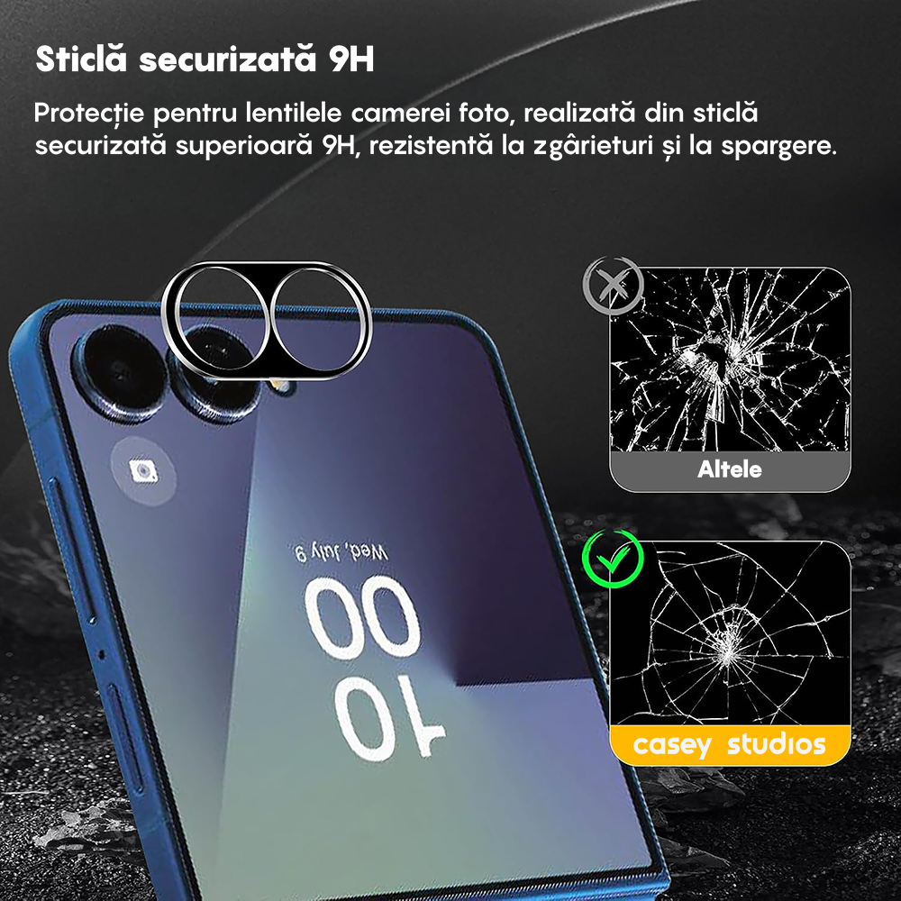 Set 2x Folie Camera MaxDefense+ - Samsung Galaxy Z Flip5 - Clear