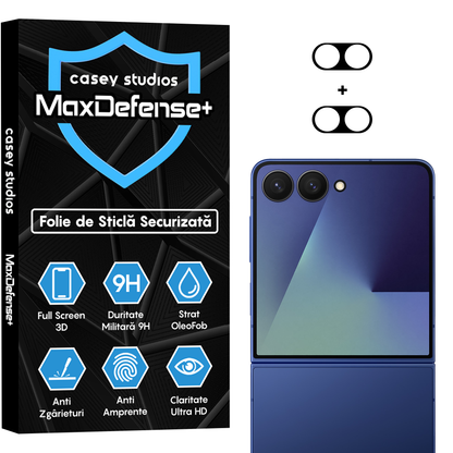 Set 2x Folie Camera MaxDefense+ - Samsung Galaxy Z Flip7 - Clear