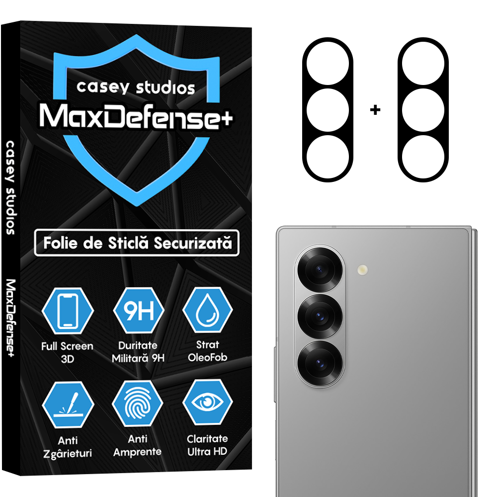 Set 2x Folie Camera MaxDefense+ - Samsung Galaxy Z Fold6 - Clear