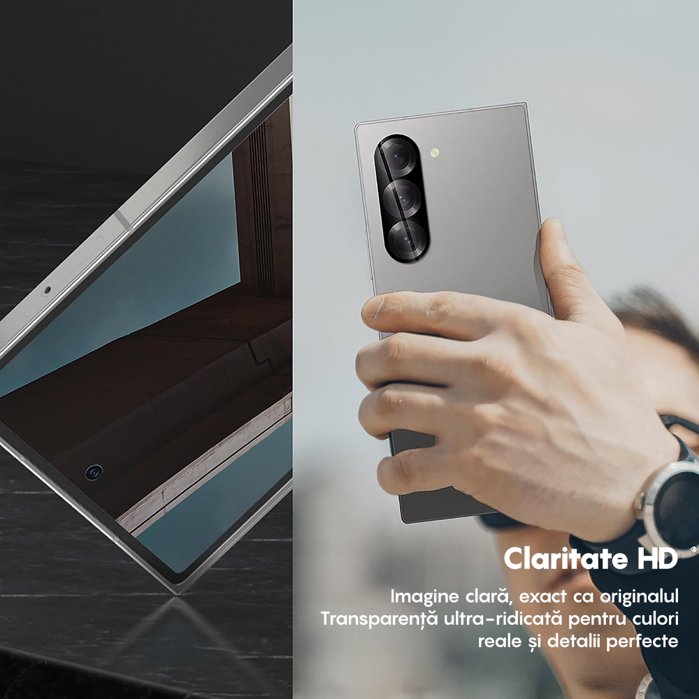 Set 2x Folie Camera MaxDefense+ - Samsung Galaxy Z Fold6 - Clear