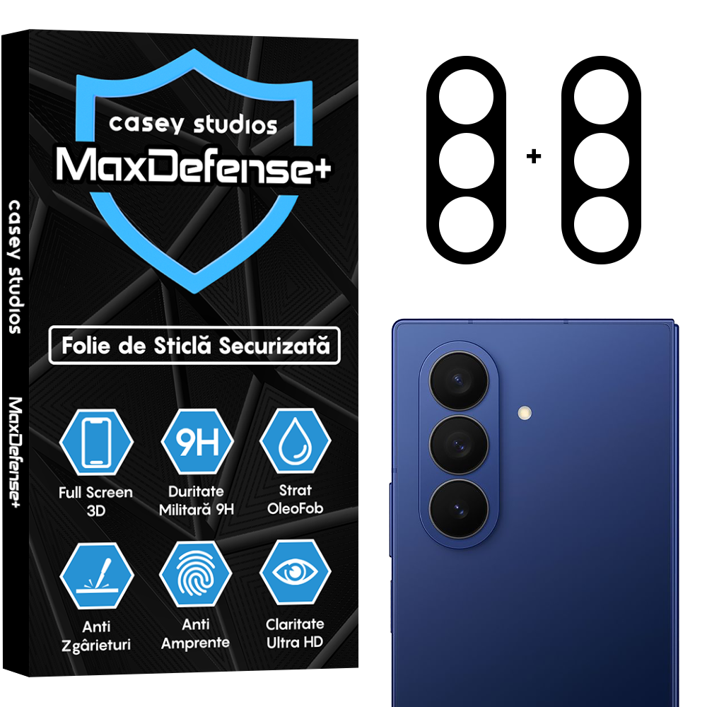 Set 2x Folie Camera MaxDefense+ - Samsung Galaxy Z Fold7 - Clear