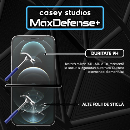 Folie Sticla MaxDefense+ - iPhone 12/12 Pro - Privacy