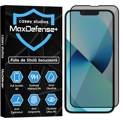 Folie Sticla MaxDefense+ - iPhone 13 Mini - Privacy
