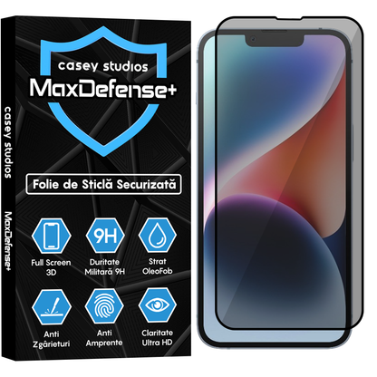 Folie Sticla MaxDefense+ - iPhone 14 - Privacy