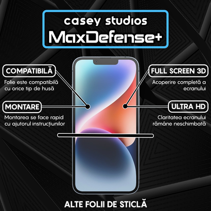 Folie Sticla MaxDefense+ - iPhone 14 - Privacy