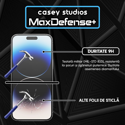 Folie Sticla MaxDefense+ - iPhone 14 Pro Max - Privacy