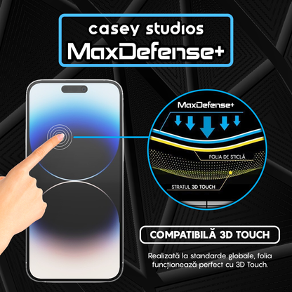Folie Sticla MaxDefense+ - iPhone 14 Pro Max - Privacy