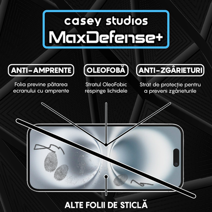 Folie Sticla MaxDefense+ - iPhone 16 Plus - Privacy