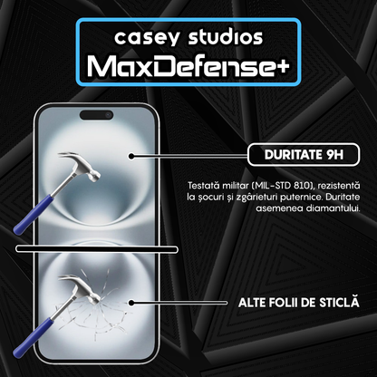 Folie Sticla MaxDefense+ - iPhone 16 Plus - Privacy