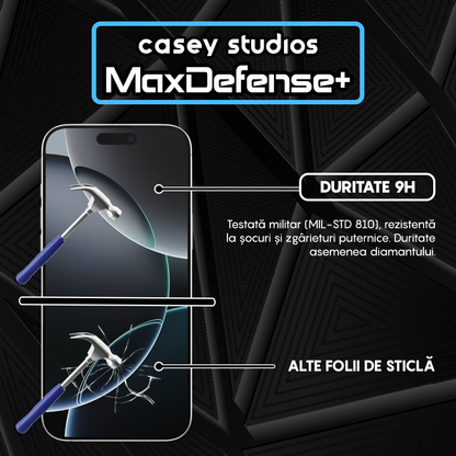 Folie Sticla MaxDefense+ - iPhone 16 Pro Max - Privacy