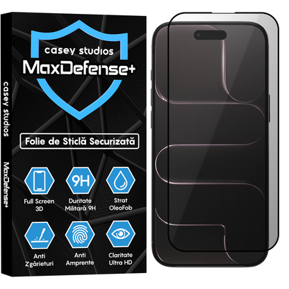 Folie Sticla MaxDefense+ - iPhone 17 Air - Privacy