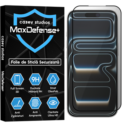 Folie Sticla MaxDefense+ - iPhone 17 Pro - Privacy