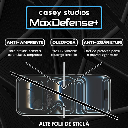 Folie Sticla MaxDefense+ - iPhone 17 Pro - Privacy