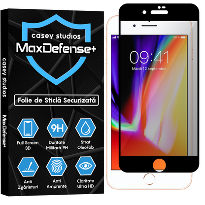 Folie Sticla MaxDefense+ - iPhone 7/8 - Privacy