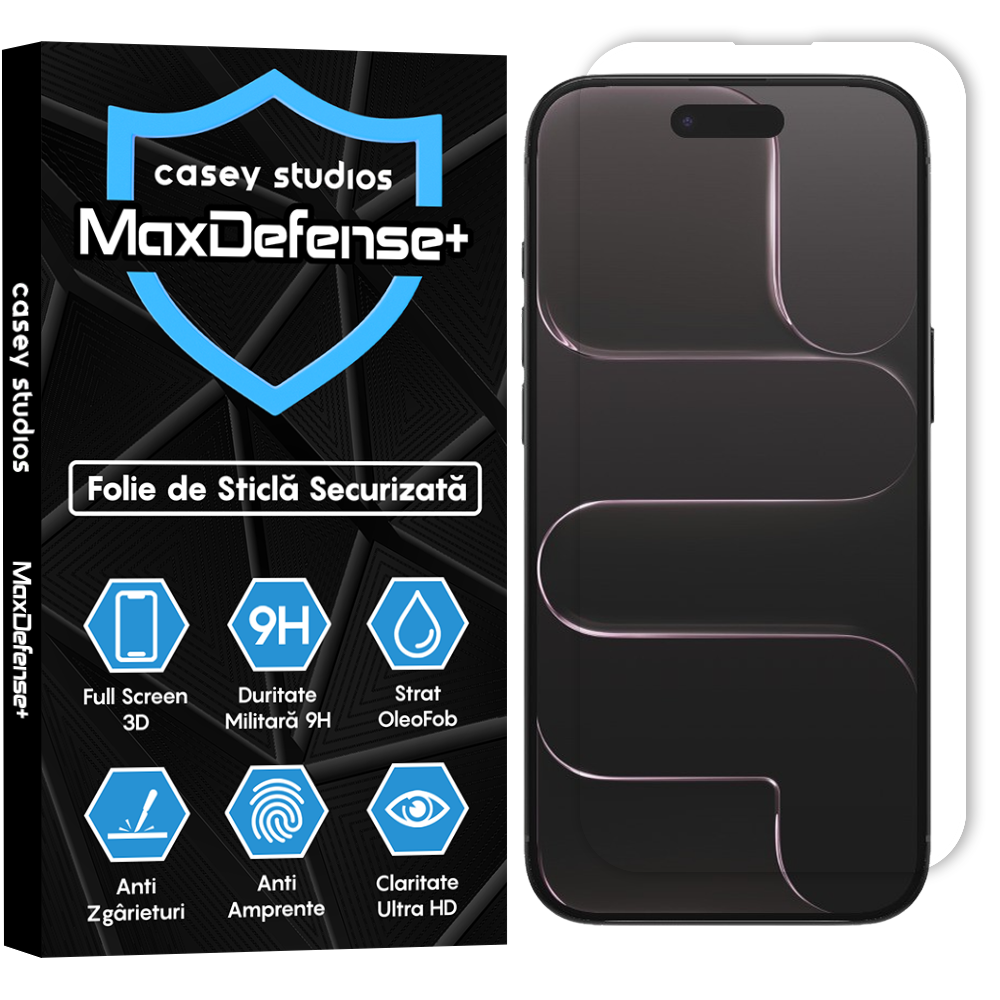 Folie Sticla MaxDefense+ - iPhone 17 Air - Clear