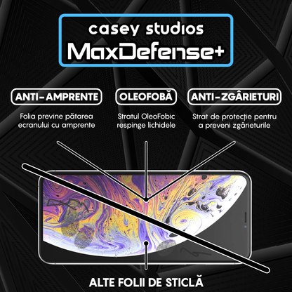Folie Sticla MaxDefense+ - iPhone XS Max - Clear