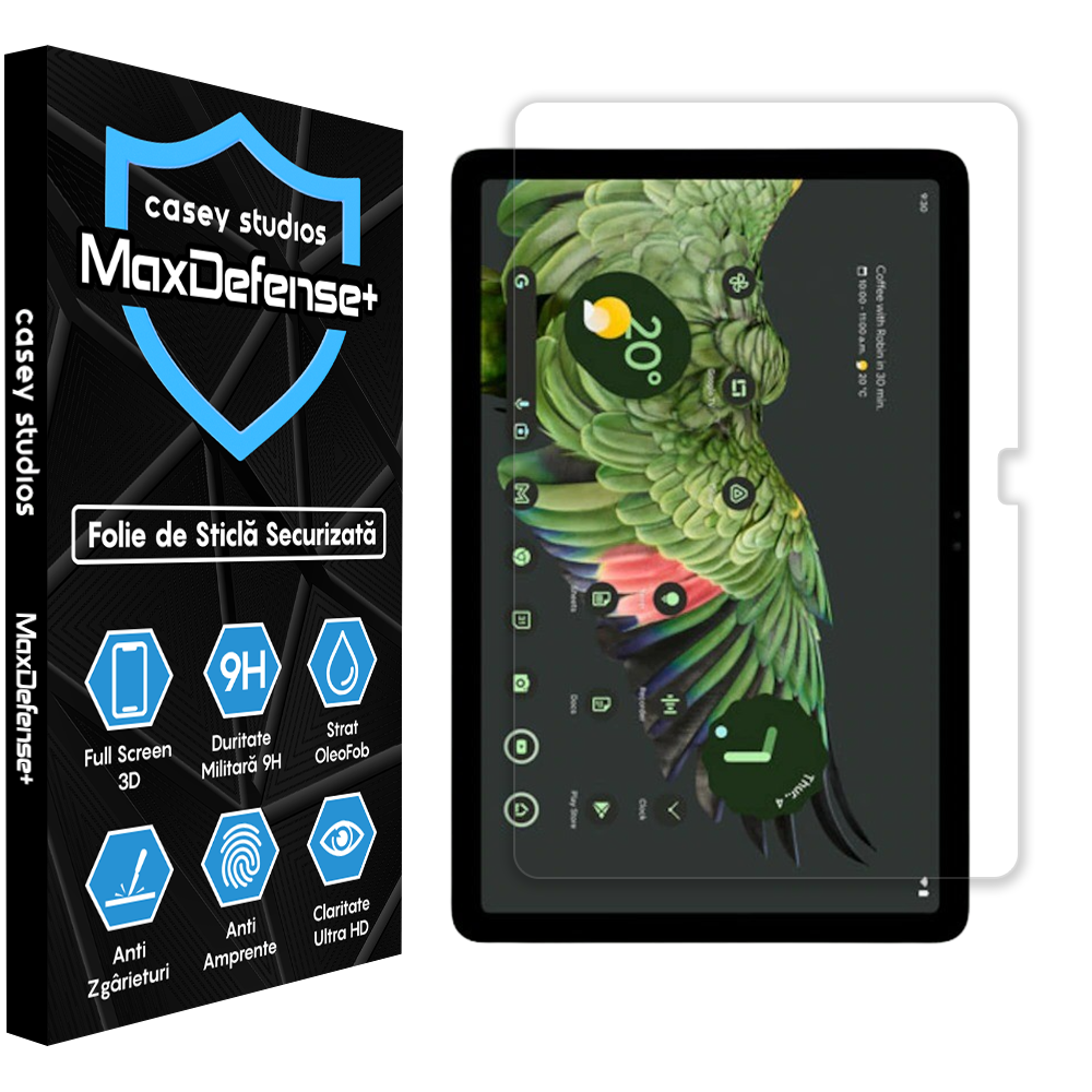 Folie Sticla MaxDefense+ - Google Pixel Tablet - Clear
