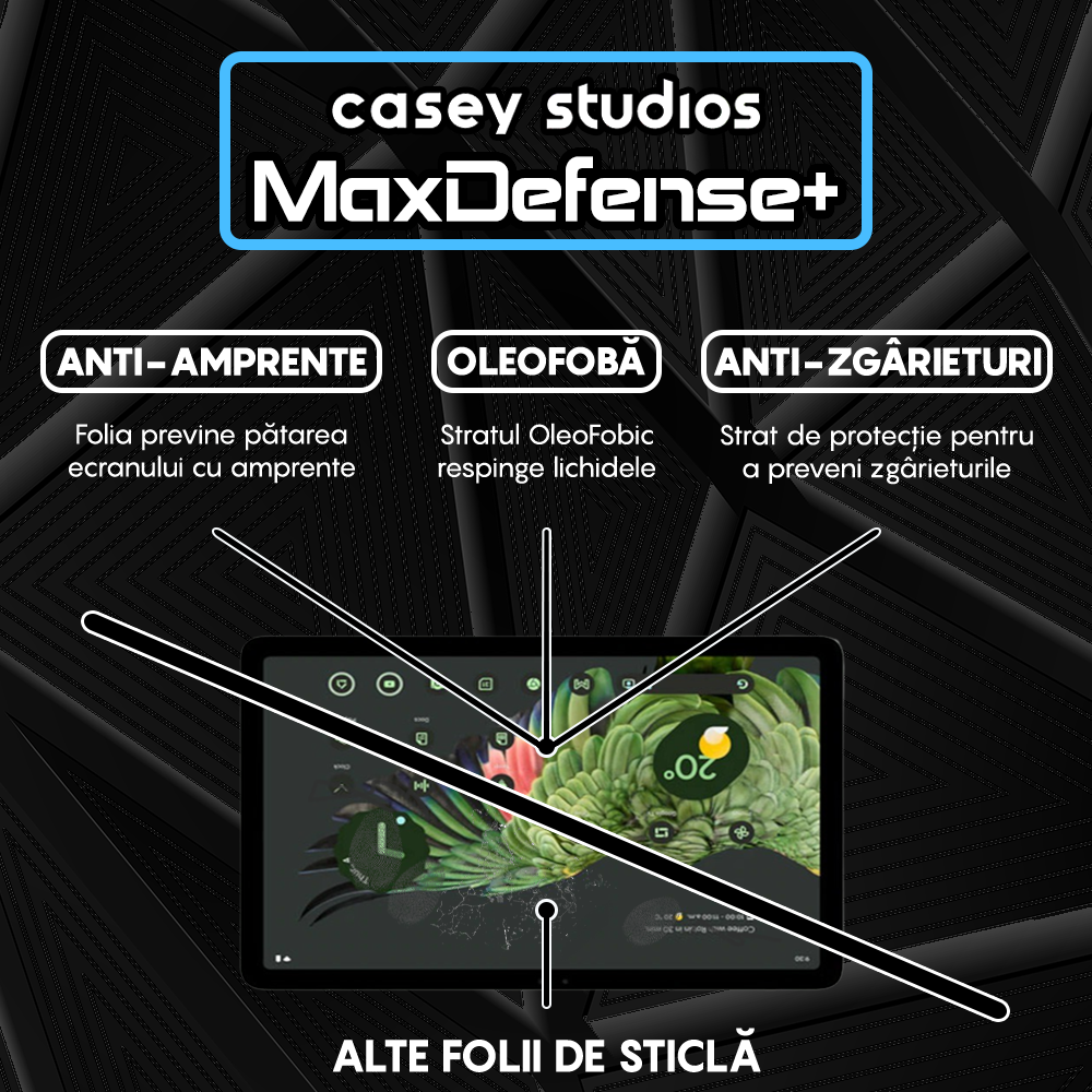 Folie Sticla MaxDefense+ - Google Pixel Tablet - Clear
