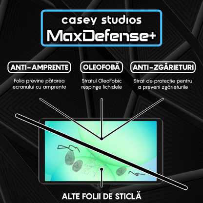 Folie Sticla MaxDefense+ - Samsung Galaxy Tab A11 LTE - Clear