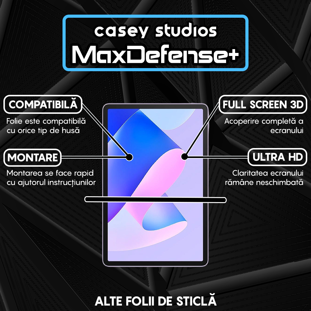 Folie Sticla MaxDefense+ - Huawei MatePad 11 2023 - Clear