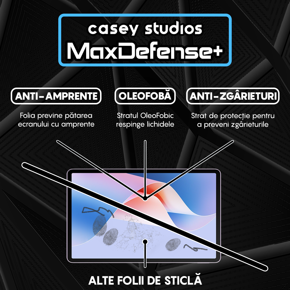 Folie Sticla MaxDefense+ - Huawei MatePad 11 - Clear