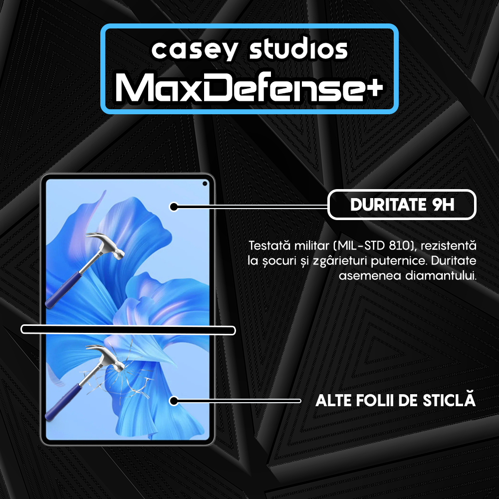 Folie Sticla MaxDefense+ - Huawei MatePad Pro 11 2022 - Clear