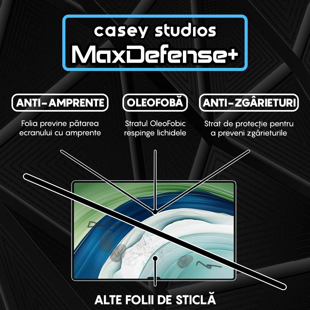 Folie Sticla MaxDefense+ - Huawei MatePad Pro 13.2 - Clear