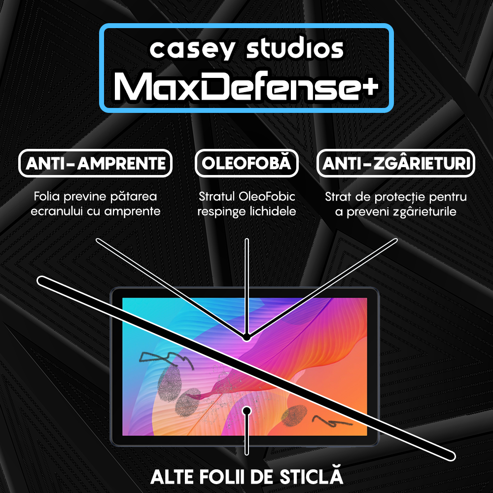 Folie Sticla MaxDefense+ - Huawei MatePad T 10s 10.1" 2020 - Clear