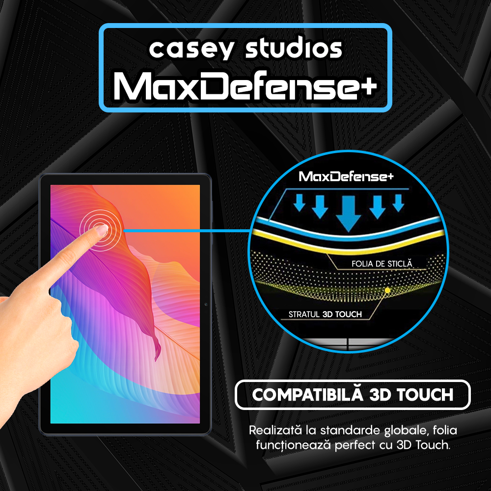 Folie Sticla MaxDefense+ - Huawei MatePad T 10s 10.1" 2020 - Clear