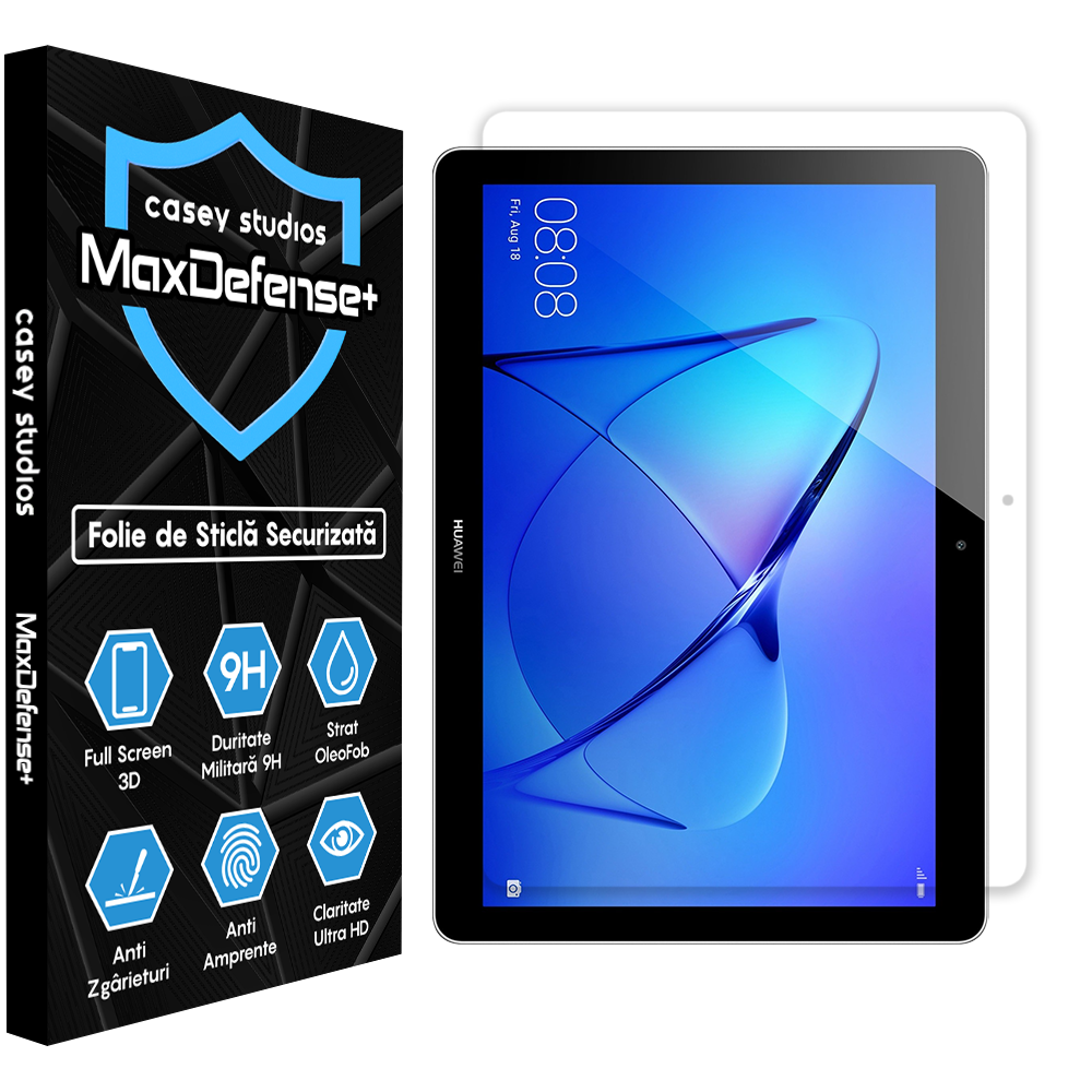 Folie Sticla MaxDefense+ - Huawei Mediapad T3 10" - Clear