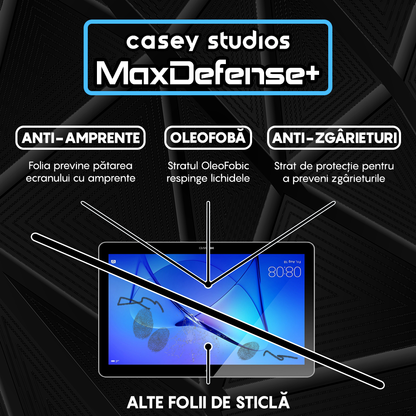Folie Sticla MaxDefense+ - Huawei Mediapad T3 10" - Clear
