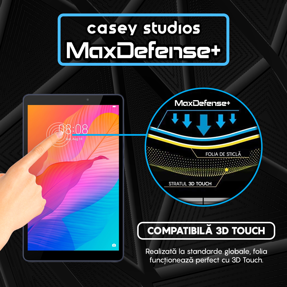 Folie Sticla MaxDefense+ - Huawei MatePad T8 - Clear