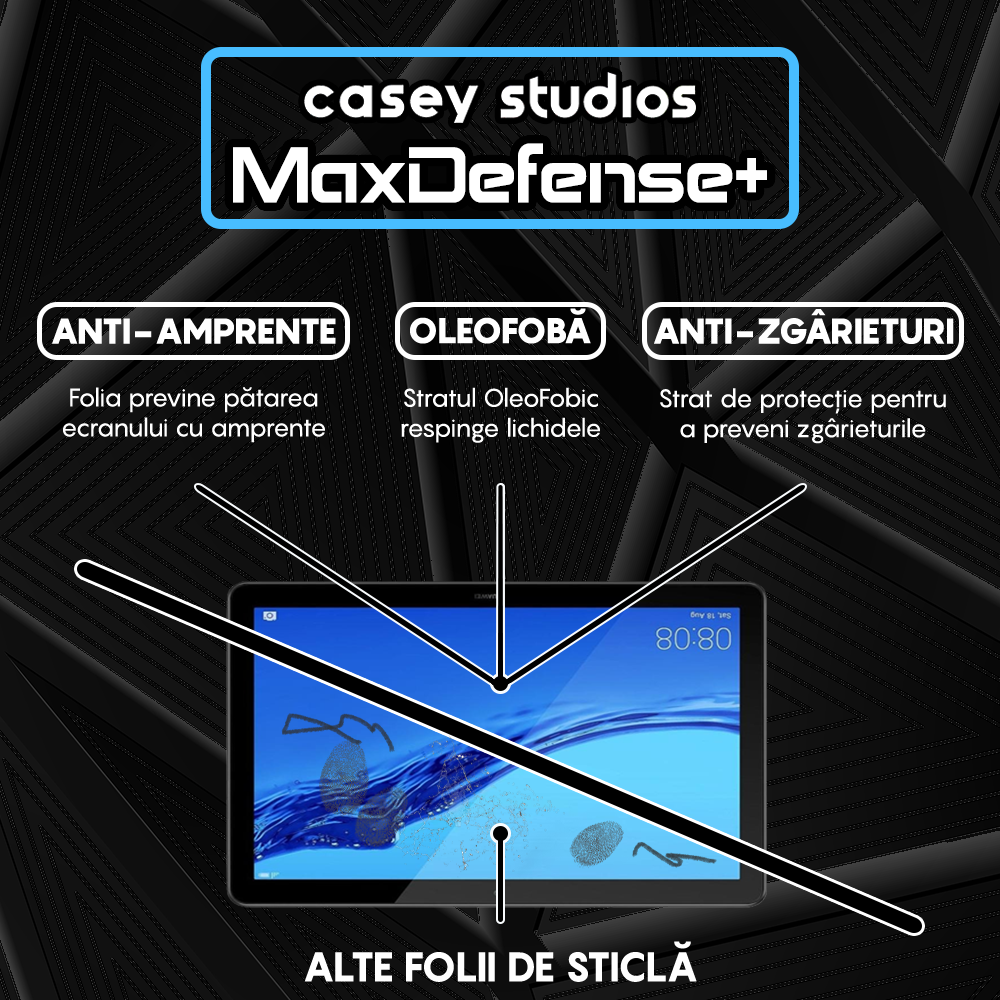 Folie Sticla MaxDefense+ - Huawei Mediapad T5 10.1" 2018 W09/W19/L03/L09 - Clear
