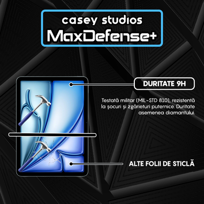Folie Sticla MaxDefense+ - iPad Air 11 2024 - Clear