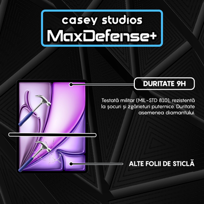 Folie Sticla MaxDefense+ - iPad Air 13 2025 - Clear