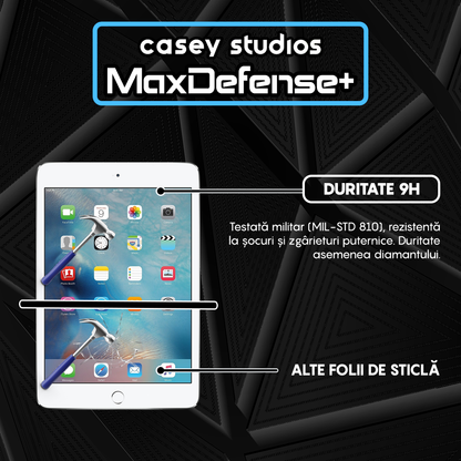 Folie Sticla MaxDefense+ - iPad Mini 3/2/1 7.9" - Clear