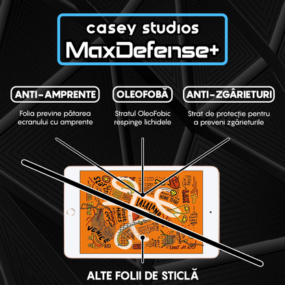 Folie Sticla MaxDefense+ - iPad Mini 5/4 2019 7.9" - Clear