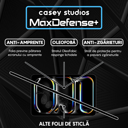 Folie Sticla MaxDefense+ - iPad Pro 11 2024 - Clear