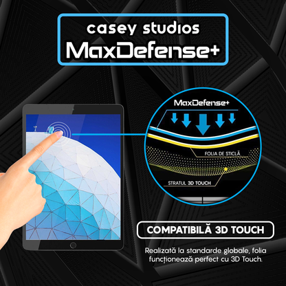 Folie Sticla MaxDefense+ - iPad Pro 10.5/Air 3 2019 10.5" - Clear
