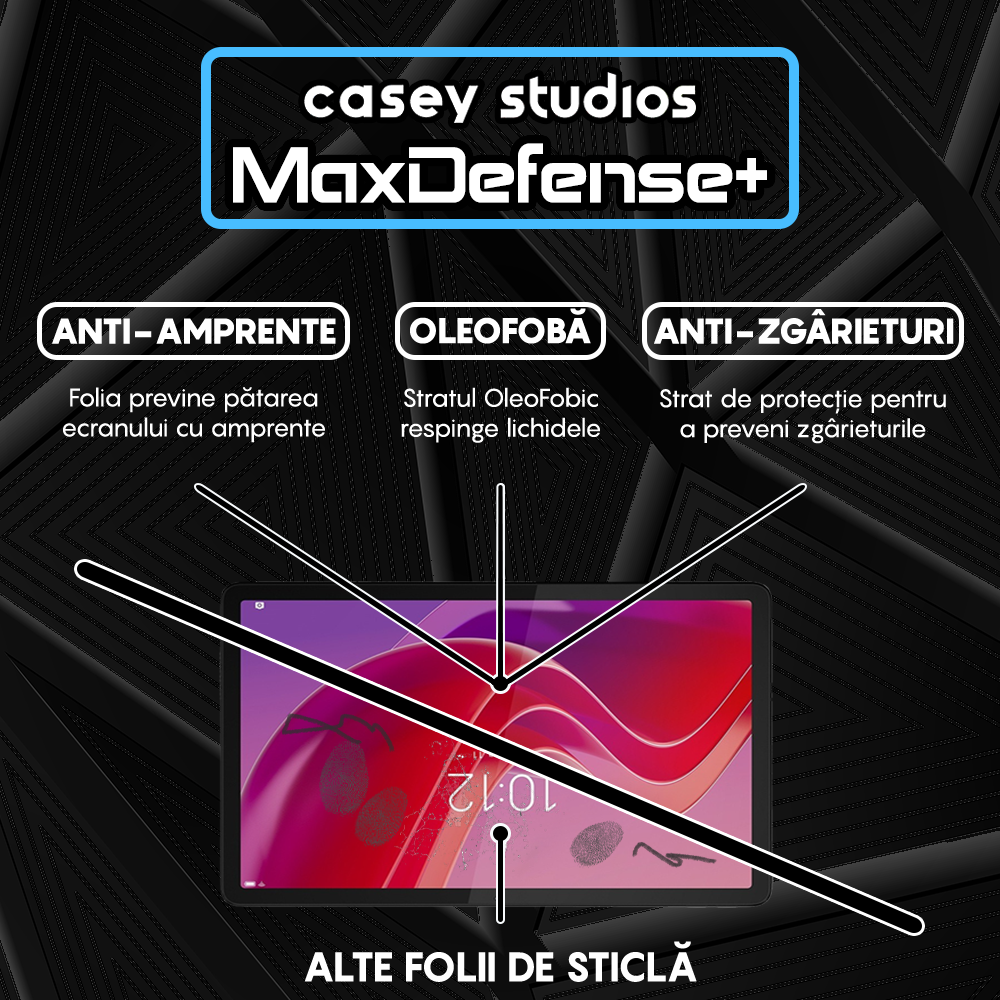 Folie Sticla MaxDefense+ - Lenovo Tab M11 - Clear