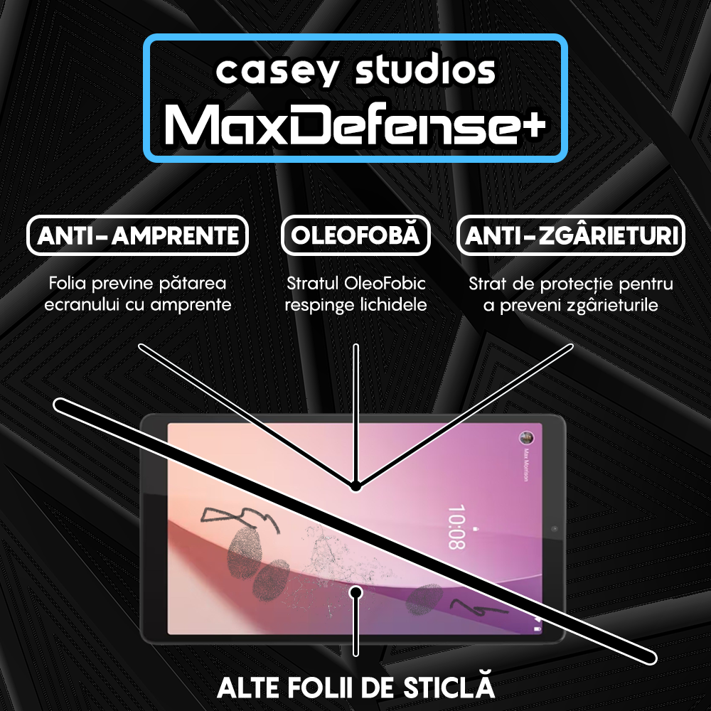 Folie Sticla MaxDefense+ - Lenovo Tab M8 Gen4 2024 - Clear
