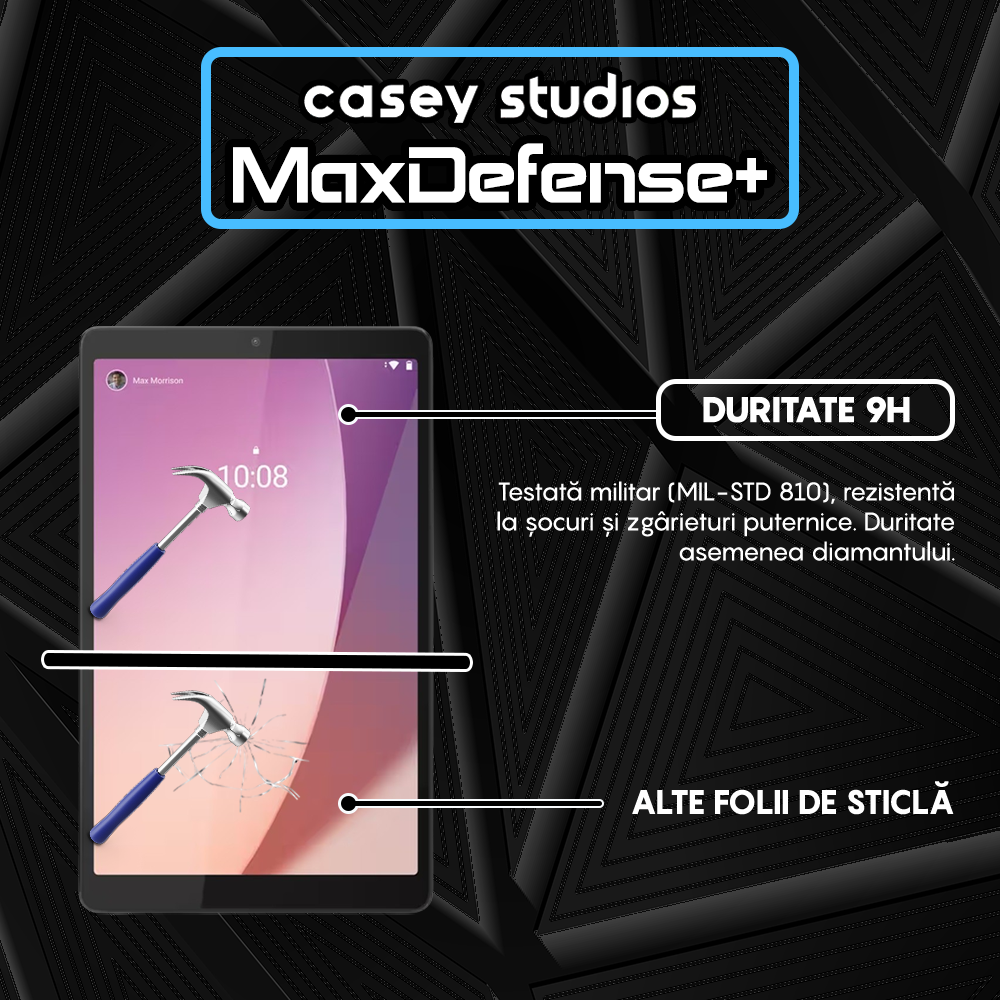 Folie Sticla MaxDefense+ - Lenovo Tab M8 Gen4 2024 - Clear